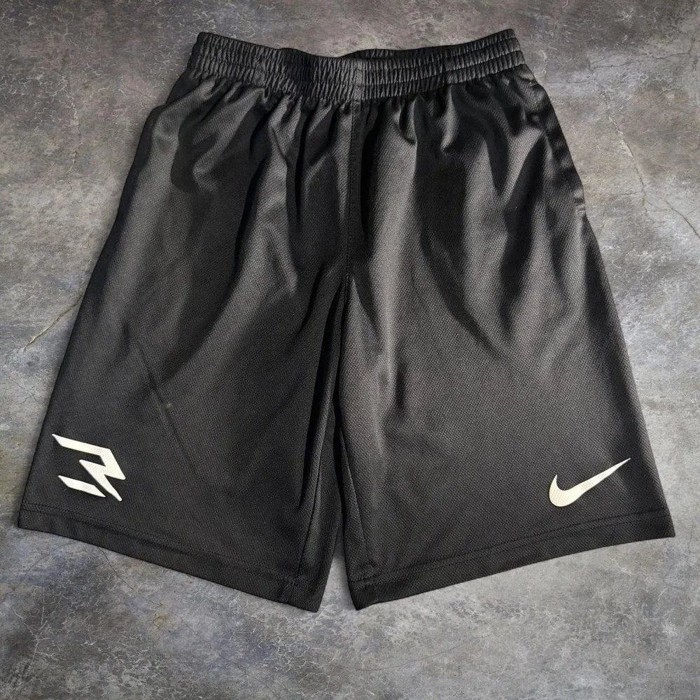 Nike Dri-FIT Black Athletic Basketball Shorts Youth XL (12-13Y) Swoosh Training